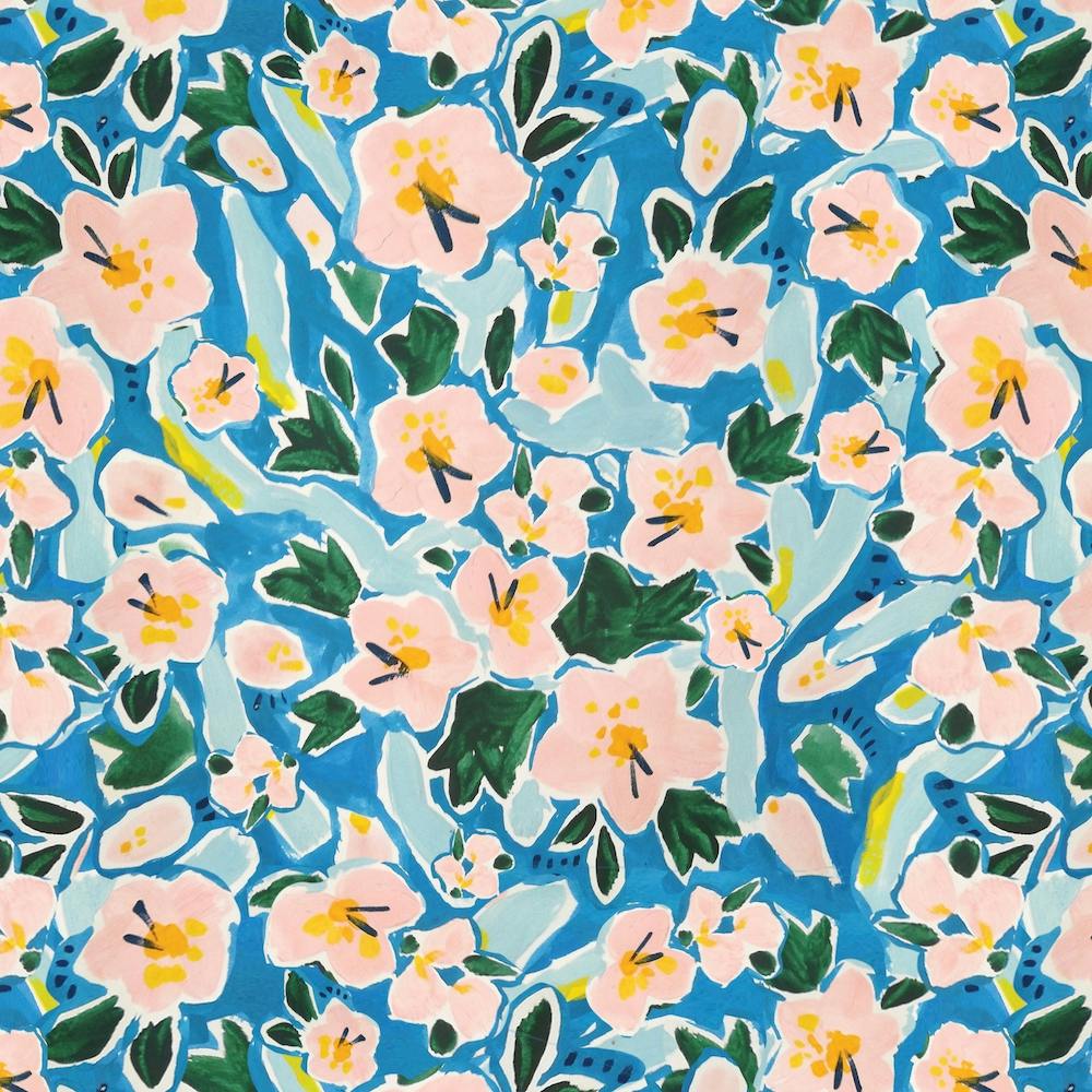 Ditsy Floral Print Square