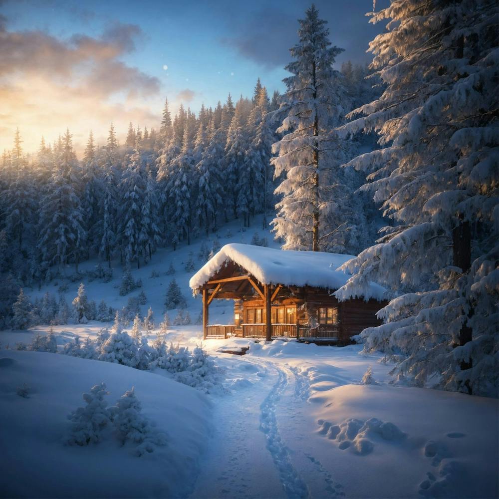 Cabin In The Snow
