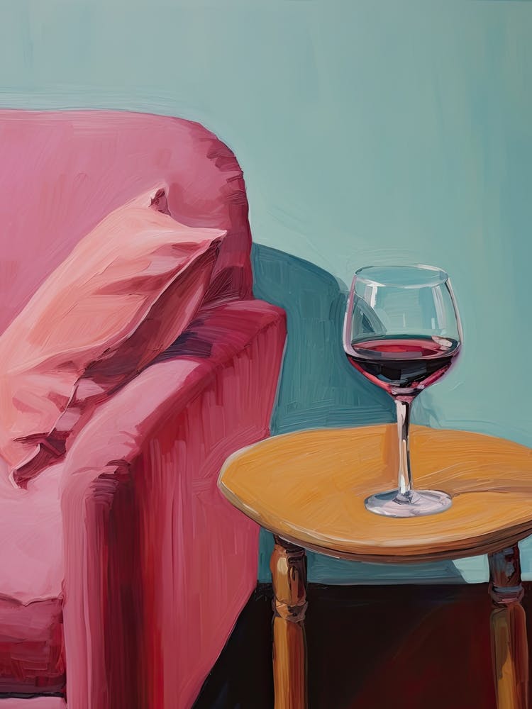 Red Wine In The Living Room