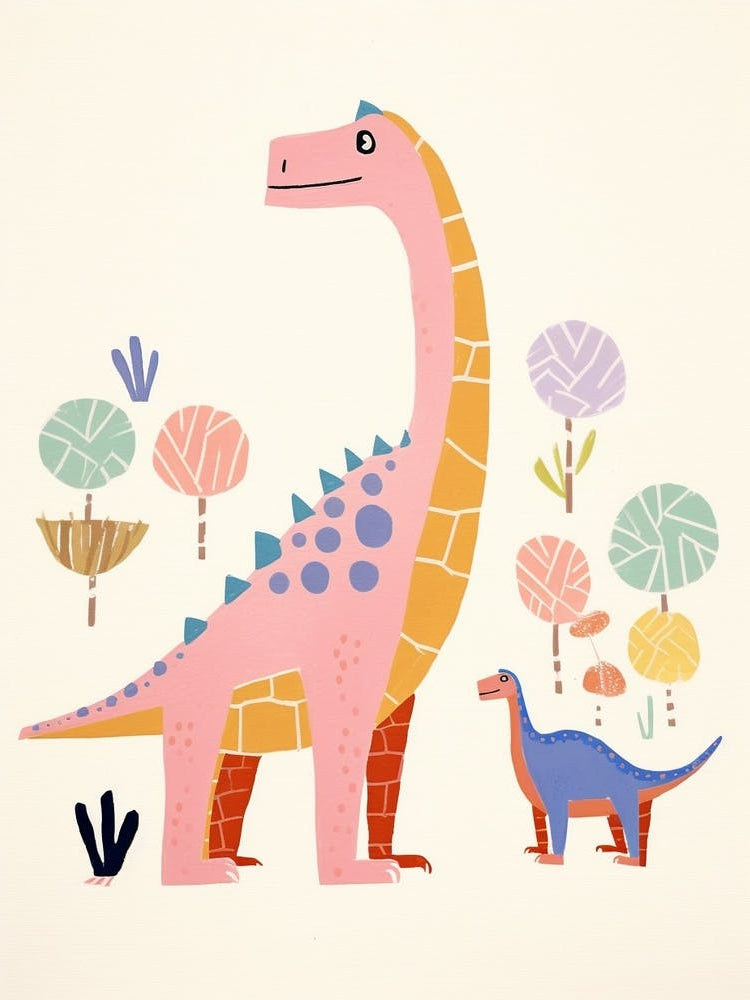 Nursery Dinosaur Family 6