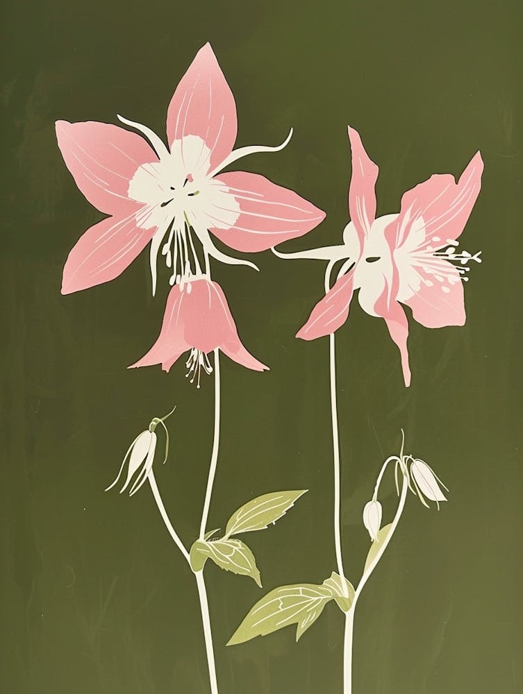 Pink & Green Columbine 3
