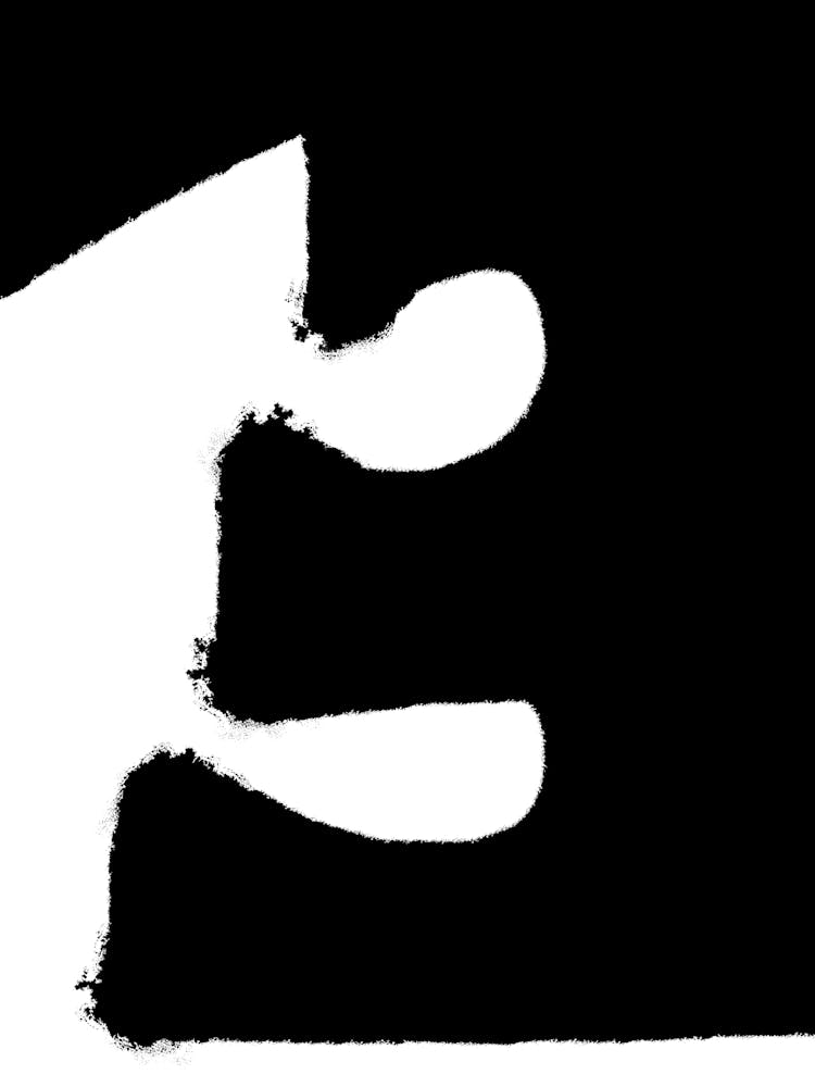 Minimal Black and White Puzzle Art