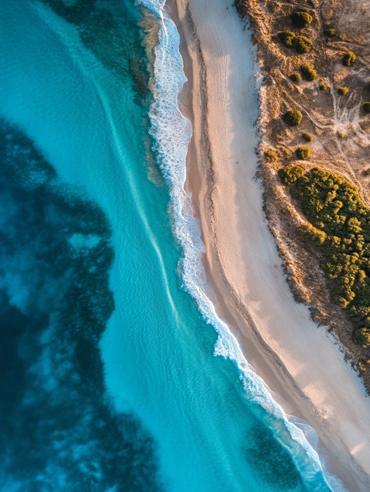 Aerial View Of A Beach 96