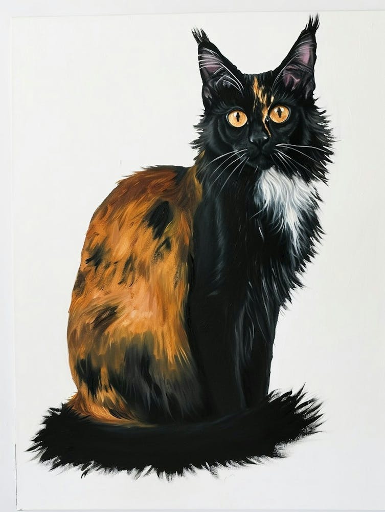 Somali Cat Painting 1