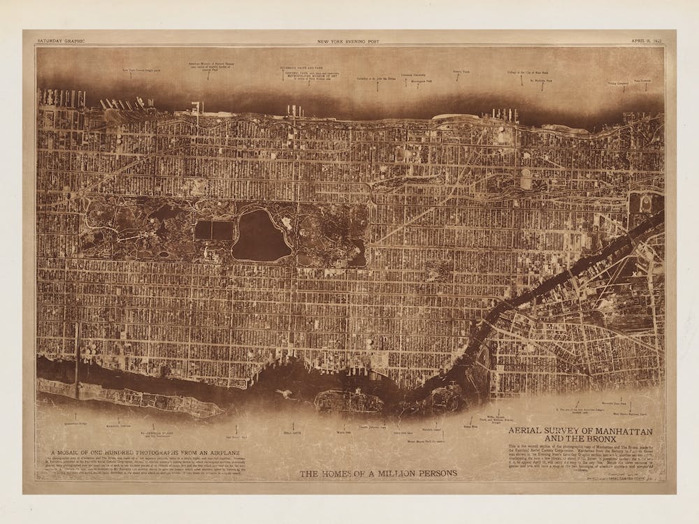 New York City, Photographed From Two Miles Up In The Air   From The Lionel Pincus And Princess Firyal Map Division