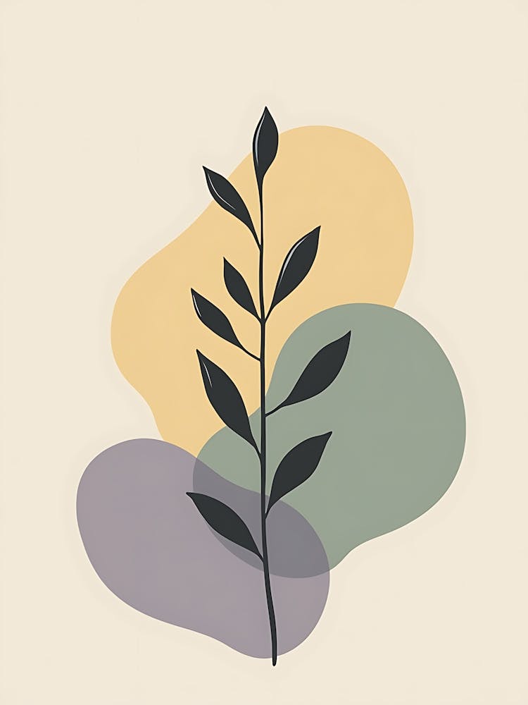 Whispering Petals on Cream Canvas