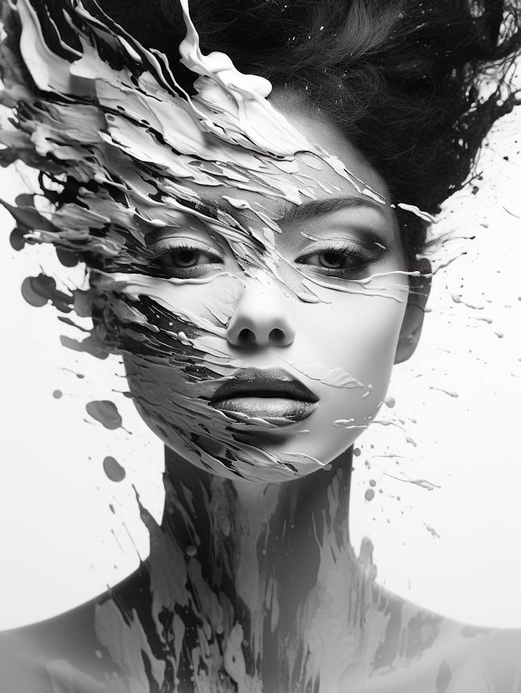 Identity Abstract Black And White 3