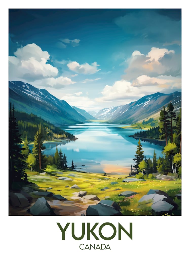 Affiche de voyage Yukon