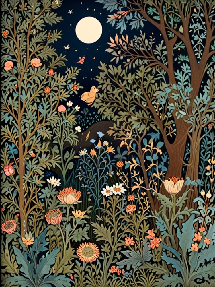 William Morris Night In The Forest 46