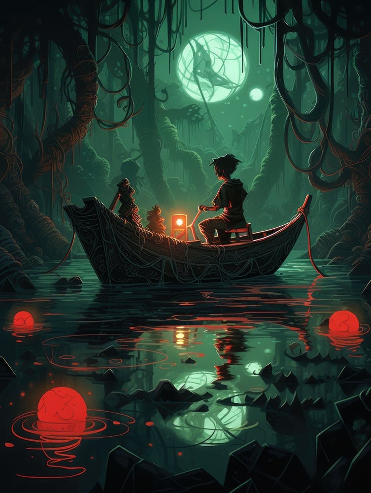 Boat In The Dark