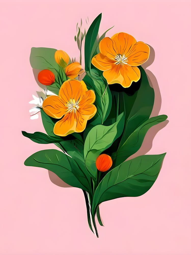 Bouquet Of Orange Flowers