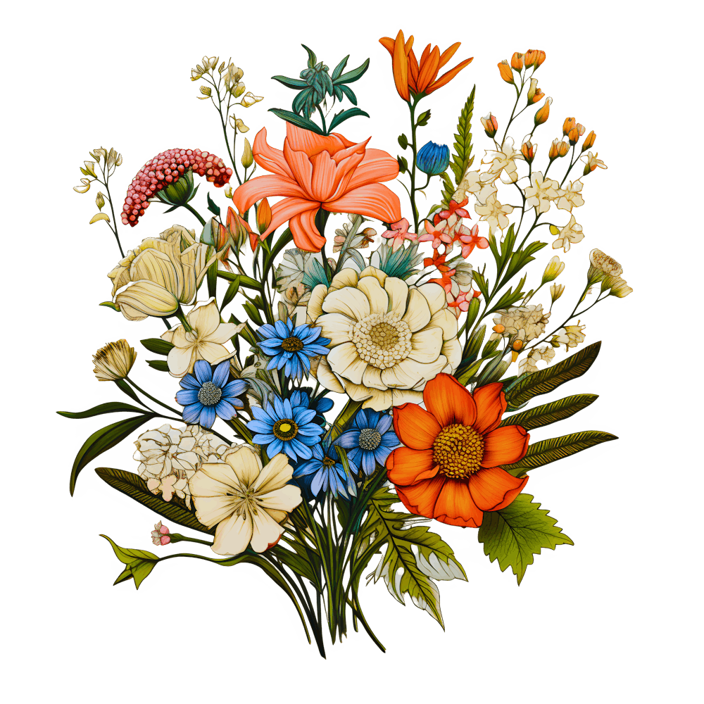 Ivory Elegance Delicate Petals