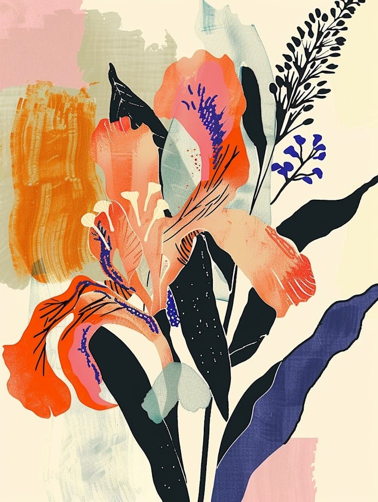 Colourful Flower Illustration Snapdragon 2