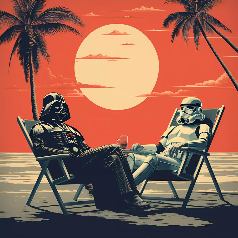 Darth gets some R&R