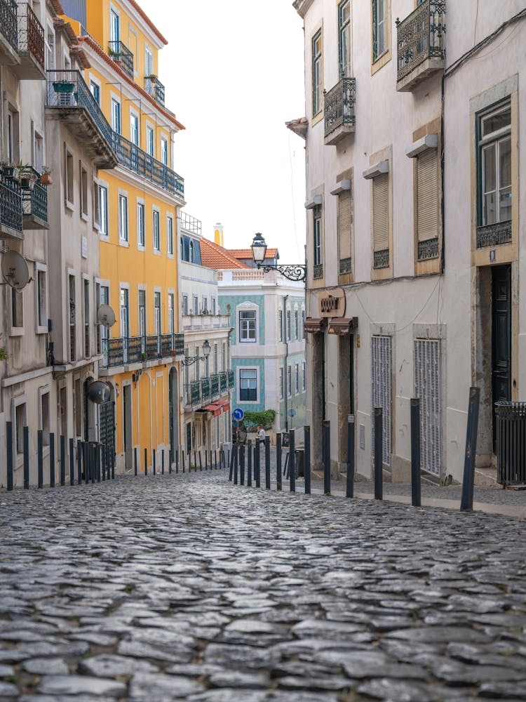 A street in Bairo Alto in Lisbon, Portugal - summer street and travel photography by Christa Stroo Photography.