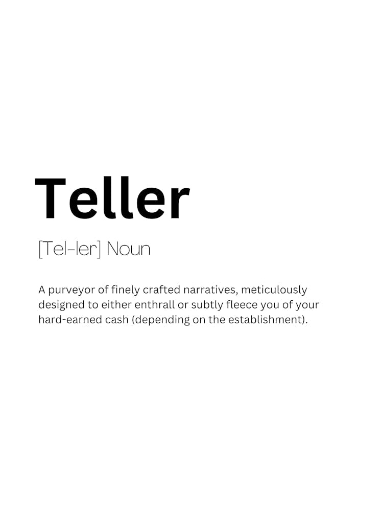 Teller Definition Meaning