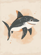 Cute Muted Pastels Shark 3