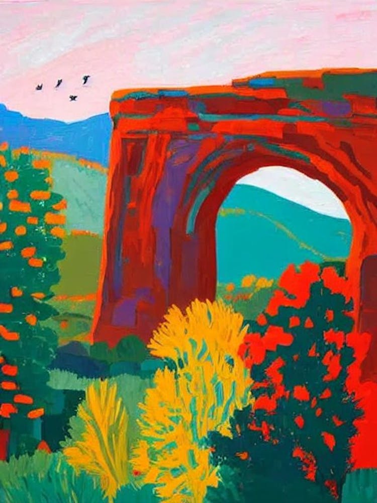 Arches National Park United States Of America Abstract Colourful