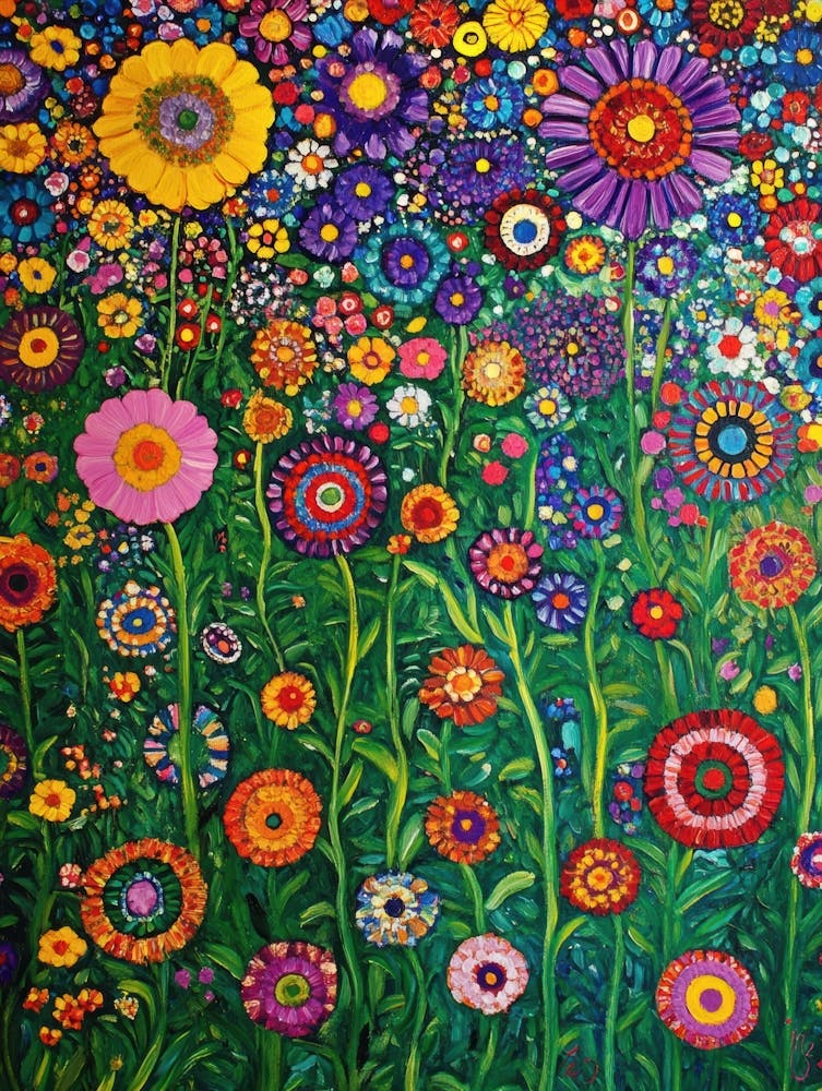 Garden Full Of Colorful Flowers 5