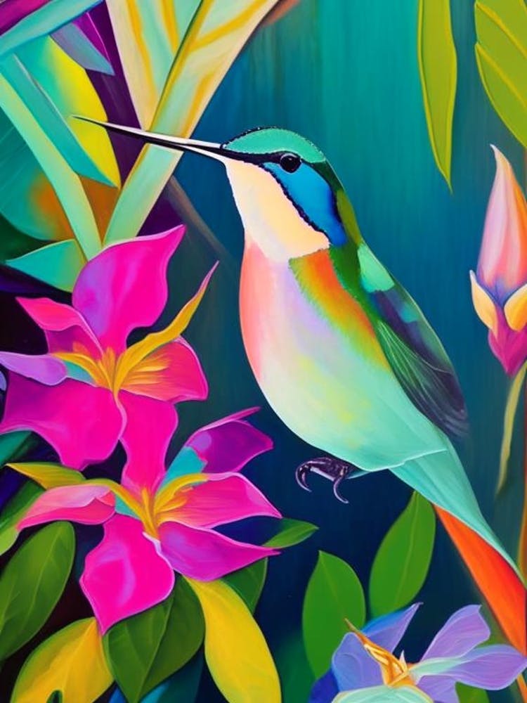 Colibri Calliope - Nature Morte Abstraite