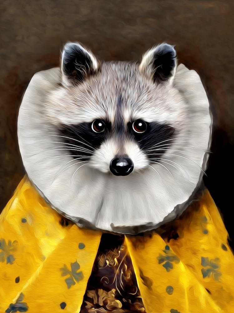 Lars The Racoon Pet Portraits