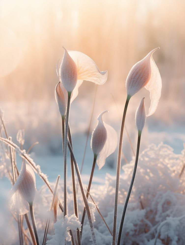 Frosty Botanical Calla Lily 2