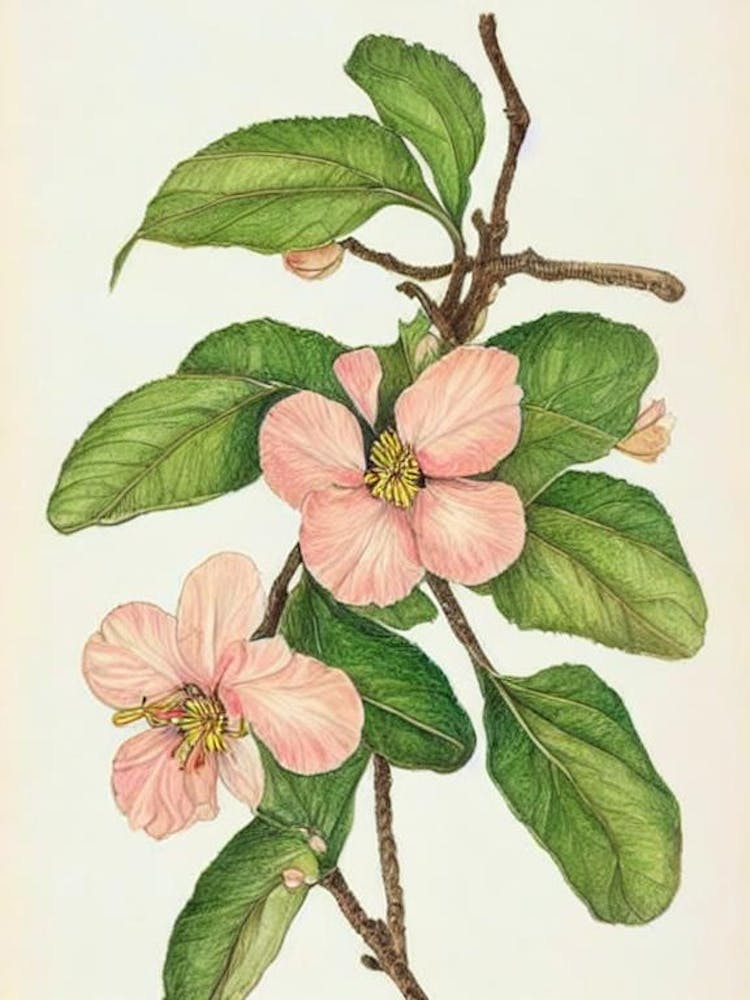 Apple Blossom Vintage Botanical 2 Flower