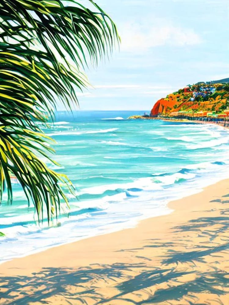 Brighton Beach, Australie Illustration Contemporaine 1