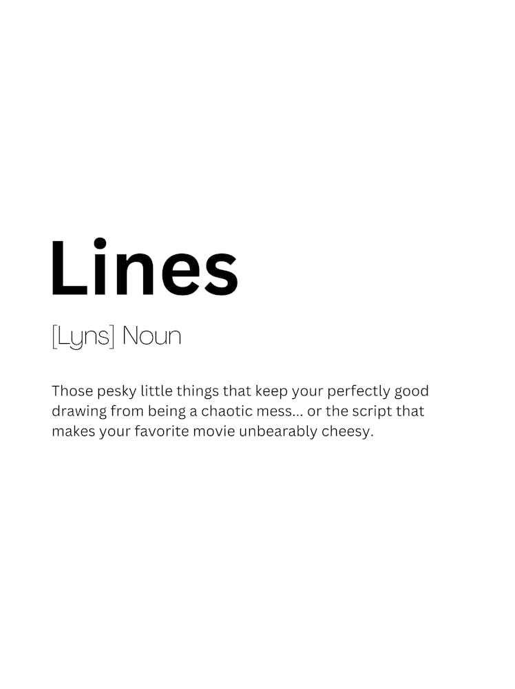 Lines Definition Meaning 1