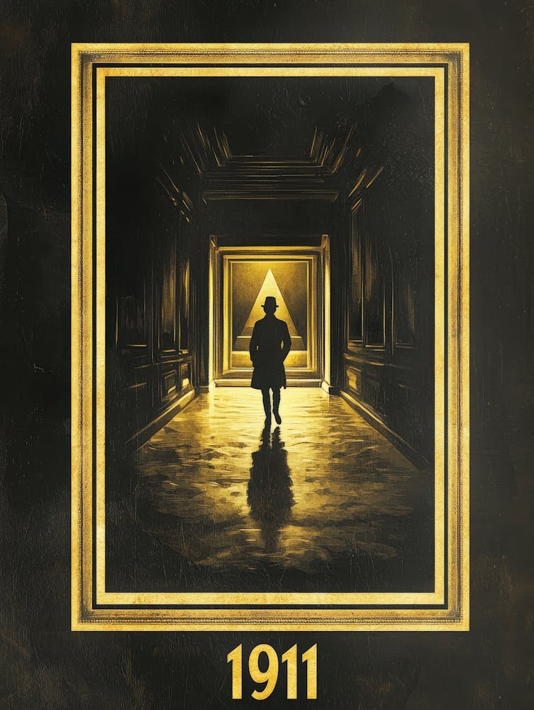 Aihrgdesign A Vintage Poster Inspired By The 1911 Theft Of Th 571ef5ed 1dff 41b6 912a F37d0334dbaa 2