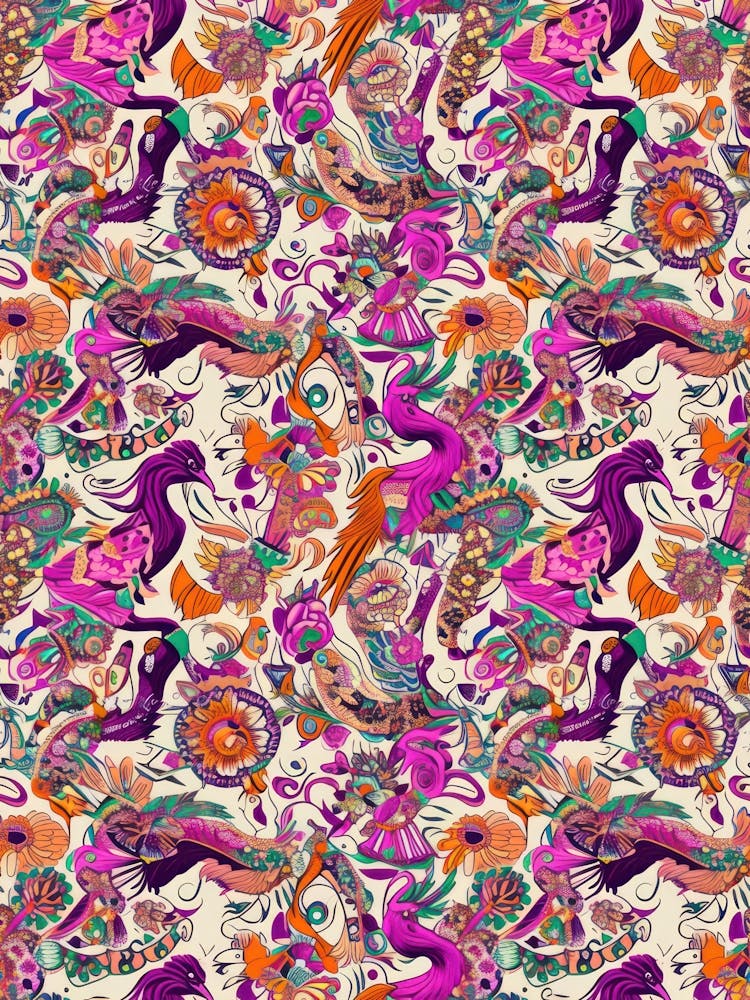 Clover Chic Tissus de Londres Motif Floral 5