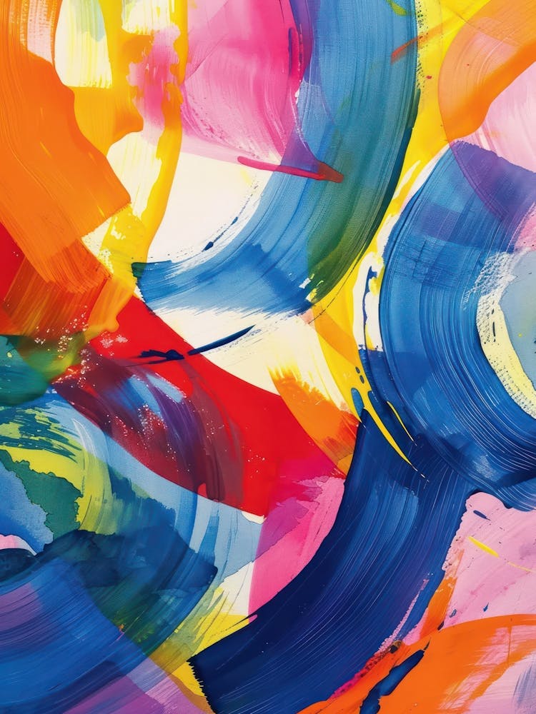 Rainbow Paint Brush Strokes 7
