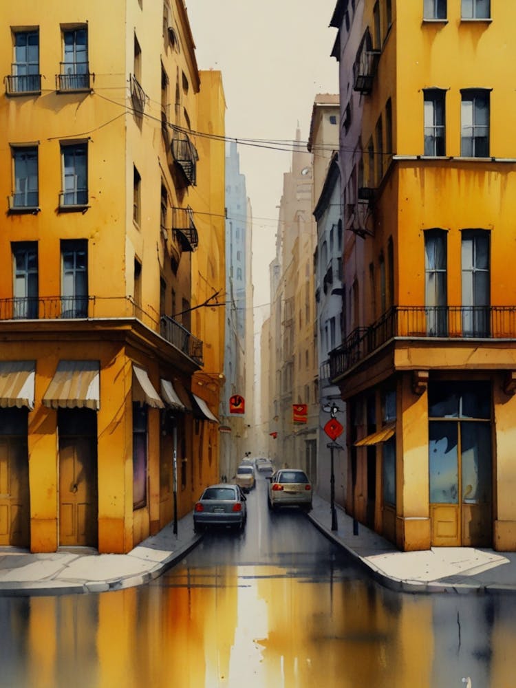 Street Scene In New York City