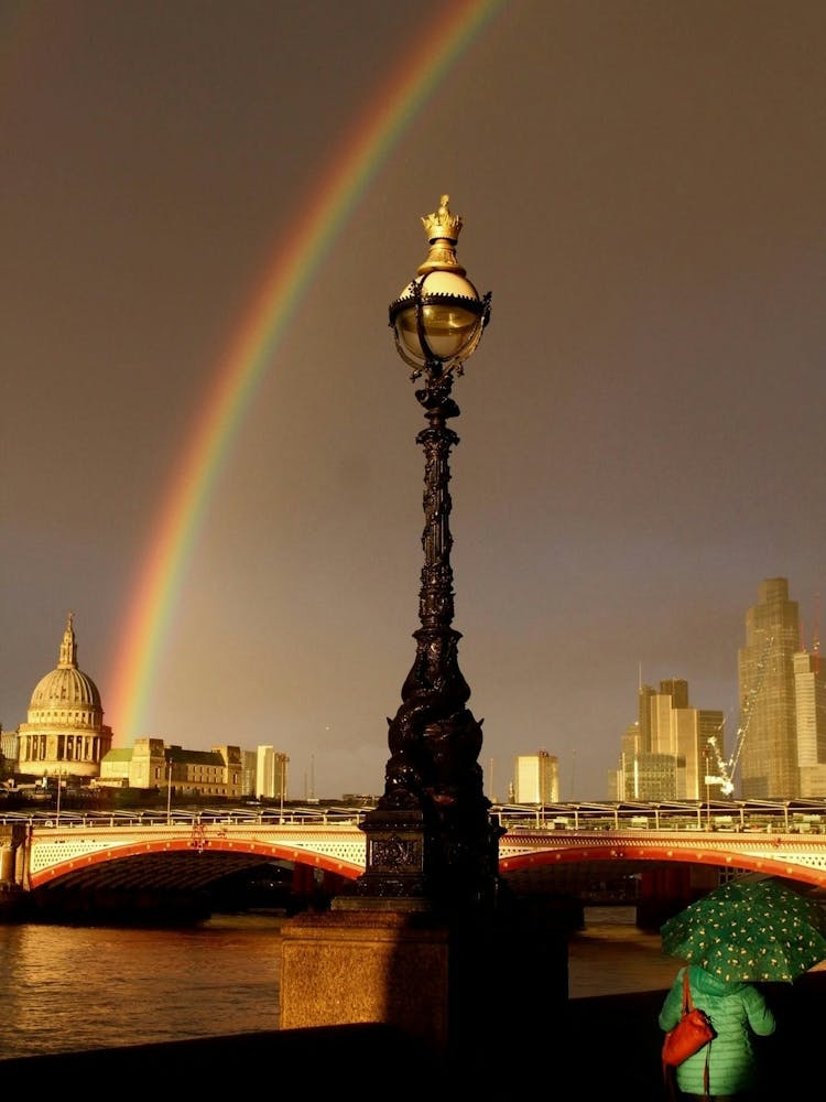 Rainbow Over St Paul's Cathedral London