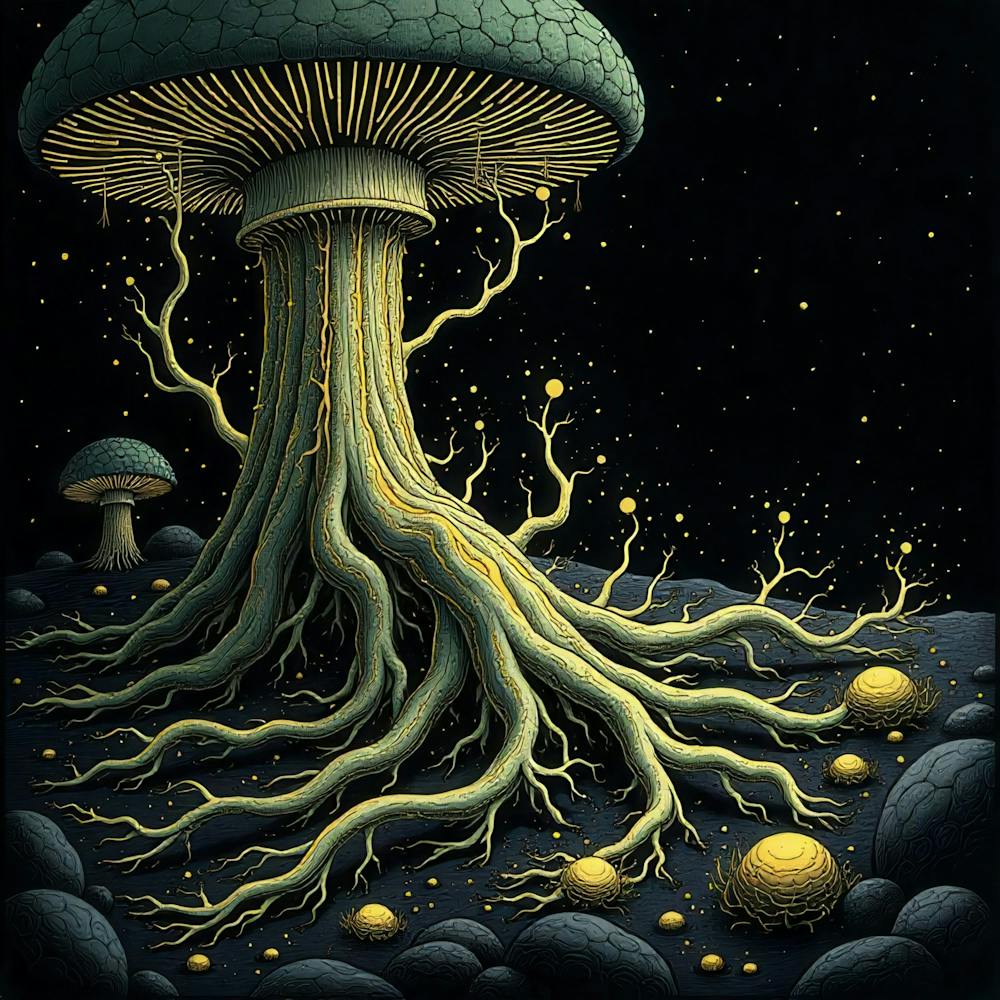 Mushroom In The Night