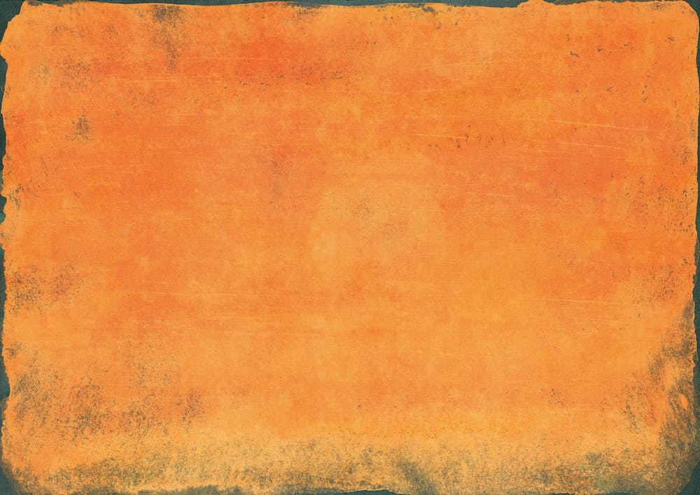 Minimal Orange Abstract Colorfield Painting 1