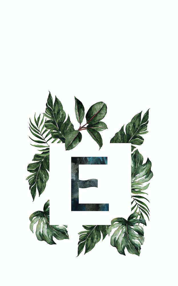 Botanical Alphabet E
