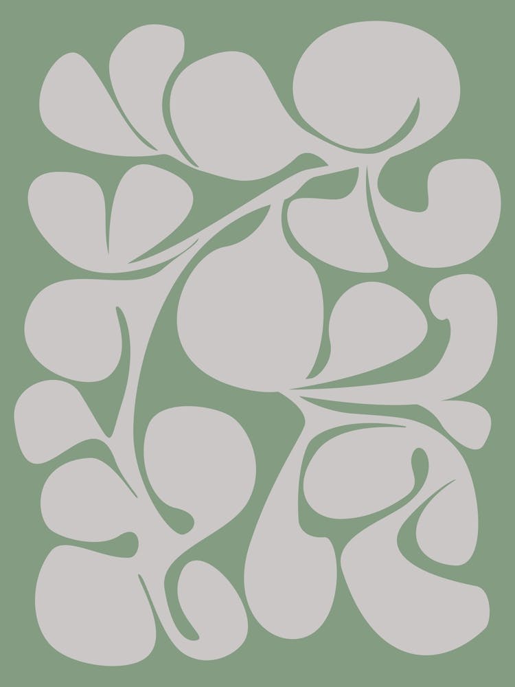 Green Botanical Swirl 1