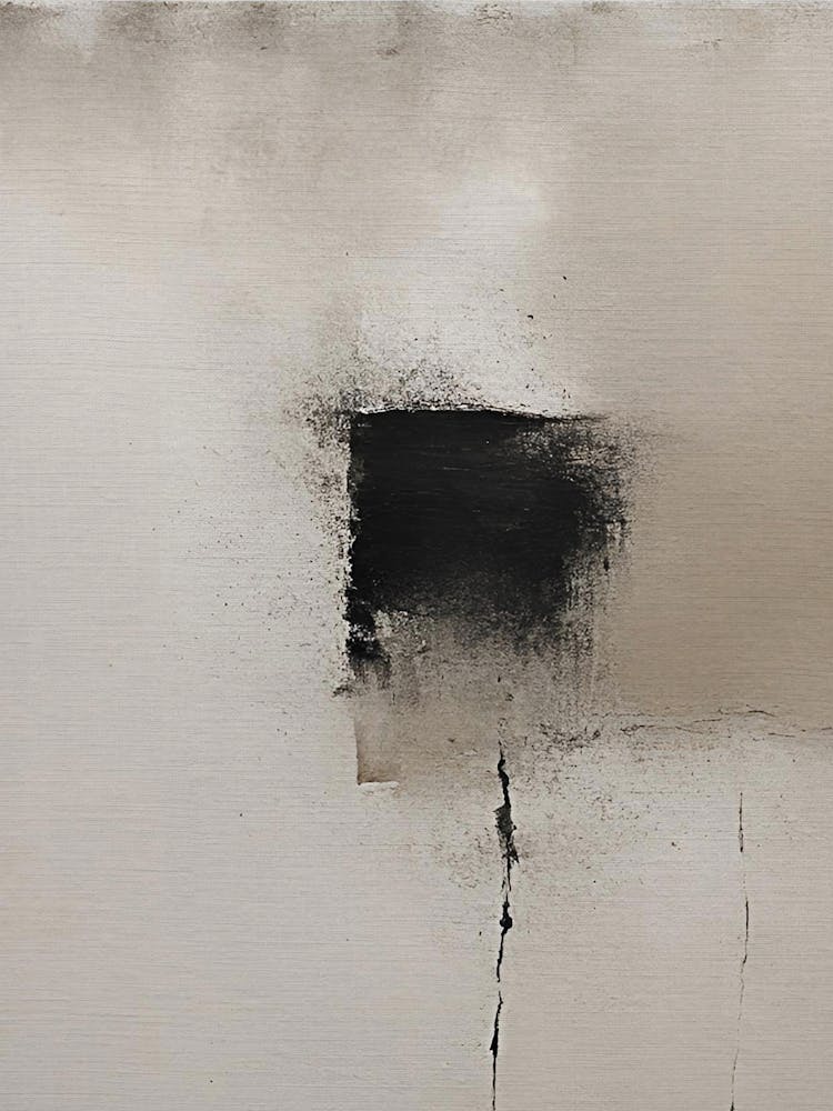 Tan, Beige and Black Abstract Artwork