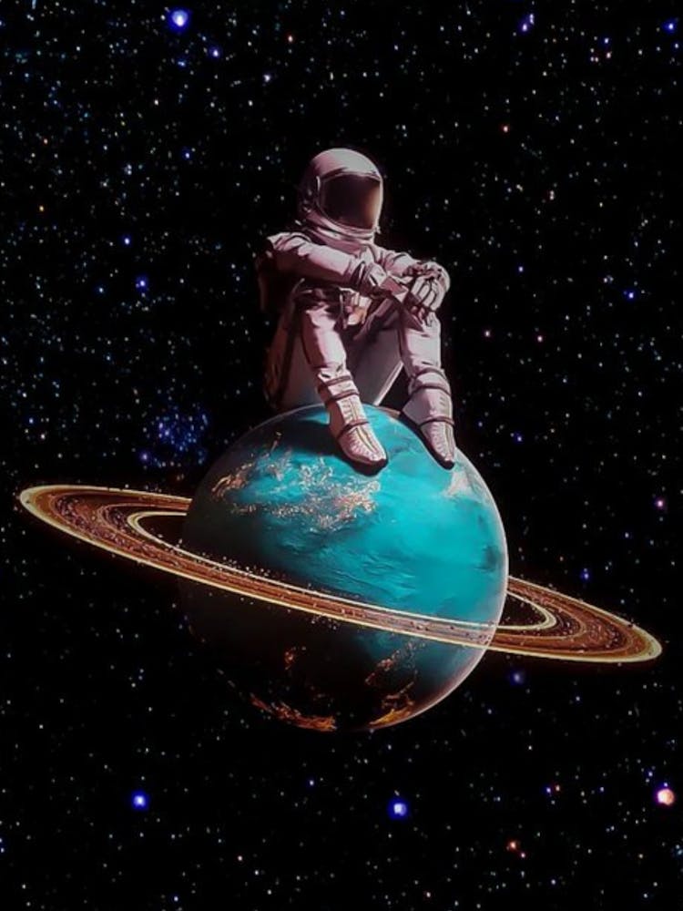 Astronaut On The Planet