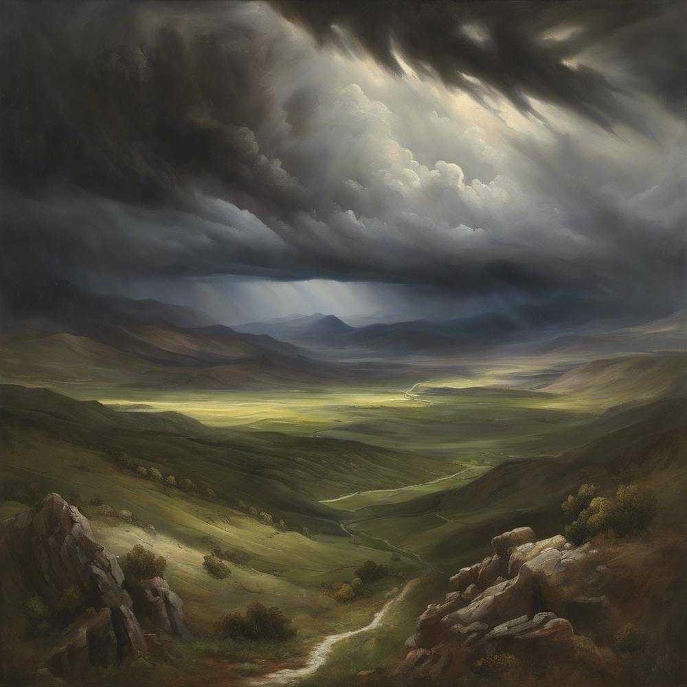 Storm Clouds Over The Valley