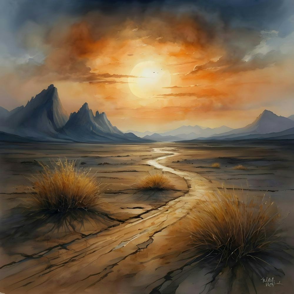 Coucher de Soleil dans le Désert 12