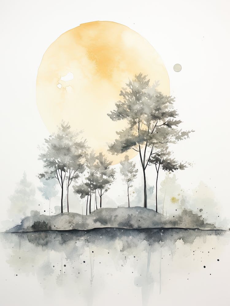 Watercolour Of Sian Ka An Biosphere Reserve   Mexico 0