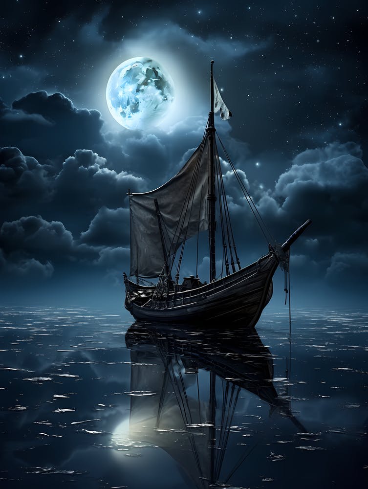 Ship In The Moonlight 1