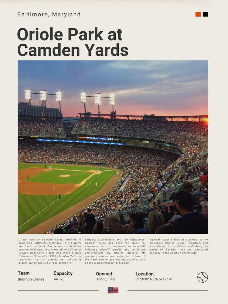 Baseball - Baltimore Orloles - Camden Yards 1