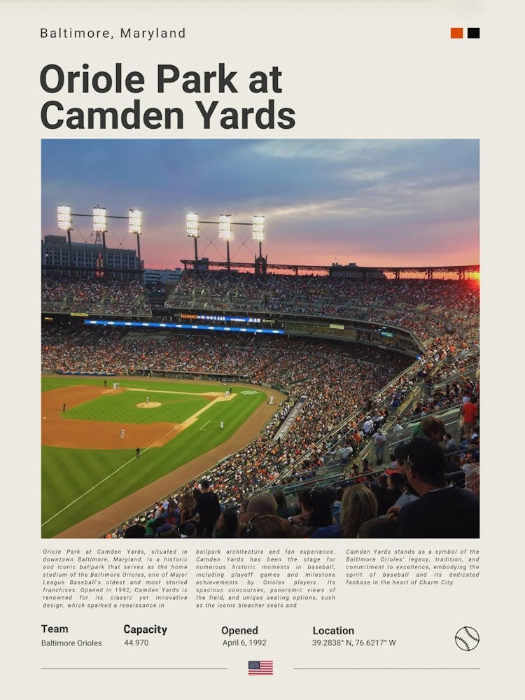Baseball - Baltimore Orloles - Camden Yards 1