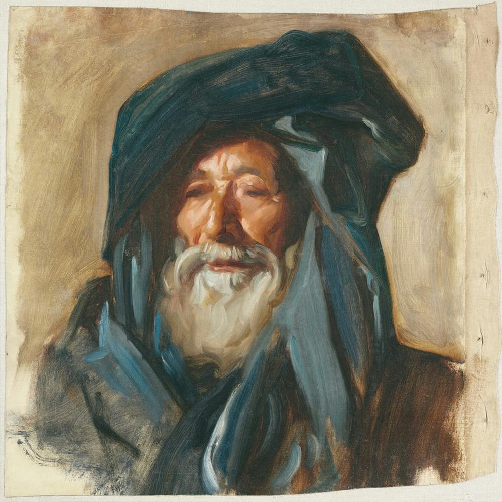 Vieil homme au manteau sombre, John Singer Sargent