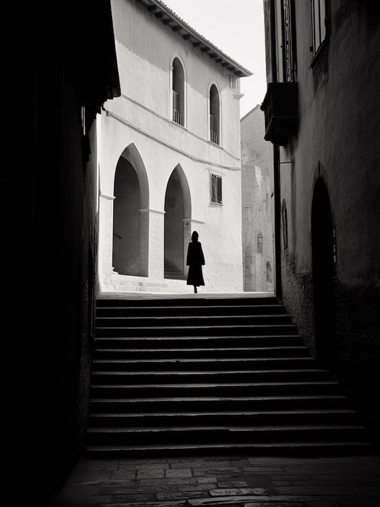 Perugia, Italy,  Black And White Analogue Photography  4