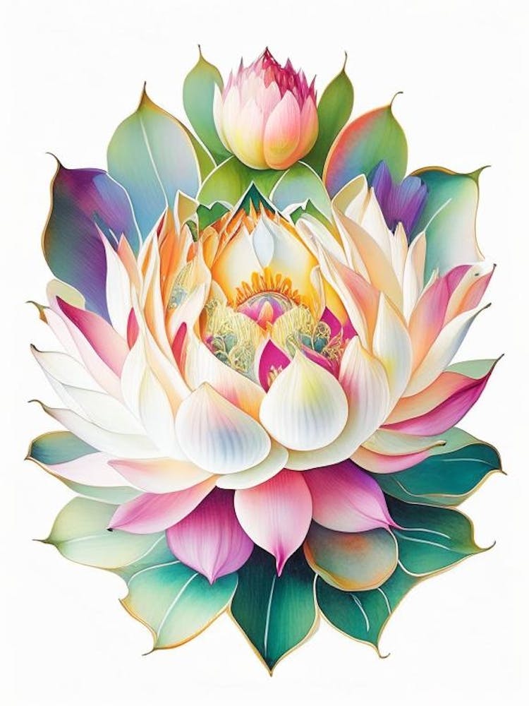 Sacred Lotus Decoupage 3