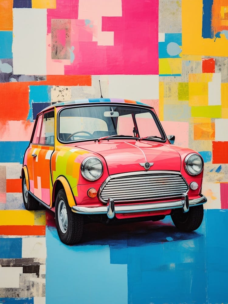 Mini Cooper Inspired Retro Vivid 1